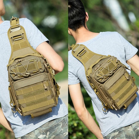 Men Nylon Camouflage Large Capacity Multi-carry Tactical Travel Outdoor Chest Bag Shoulder Bag Men Nylon Camouflage Large Capacity Multi-carry Tactical Travel Outdoor Chest Bag Shoulder Bag