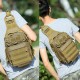 Men Nylon Camouflage Large Capacity Multi-carry Tactical Travel Outdoor Chest Bag Shoulder Bag Men Nylon Camouflage Large Capacity Multi-carry Tactical Travel Outdoor Chest Bag Shoulder Bag