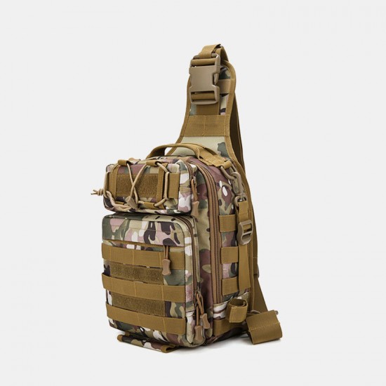 Men Nylon Camouflage Large Capacity Multi-carry Tactical Travel Outdoor Chest Bag Shoulder Bag Men Nylon Camouflage Large Capacity Multi-carry Tactical Travel Outdoor Chest Bag Shoulder Bag