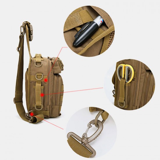 Men Nylon Camouflage Large Capacity Multi-carry Tactical Travel Outdoor Chest Bag Shoulder Bag Men Nylon Camouflage Large Capacity Multi-carry Tactical Travel Outdoor Chest Bag Shoulder Bag