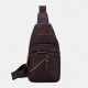 Men Genuine Leather Multi-Layers Light Weight Crossbody Bag Chest Bag Sling Bag Men Genuine Leather Multi-Layers Light Weight Crossbody Bag Chest Bag Sling Bag