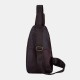 Men Genuine Leather Multi-Layers Light Weight Crossbody Bag Chest Bag Sling Bag Men Genuine Leather Multi-Layers Light Weight Crossbody Bag Chest Bag Sling Bag