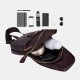 Men Genuine Leather Multi-Layers Light Weight Crossbody Bag Chest Bag Sling Bag Men Genuine Leather Multi-Layers Light Weight Crossbody Bag Chest Bag Sling Bag