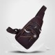 Men Genuine Leather Multi-Layers Light Weight Crossbody Bag Chest Bag Sling Bag Men Genuine Leather Multi-Layers Light Weight Crossbody Bag Chest Bag Sling Bag