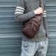 Men Genuine Leather Multi-Layers Light Weight Crossbody Bag Chest Bag Sling Bag Men Genuine Leather Multi-Layers Light Weight Crossbody Bag Chest Bag Sling Bag