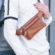 Men Genuine Leather Three-layer Waterproof Large-capacity Multifunctional Crossbody Bag Chest Bag Sling Bag Men Genuine Leather Three-layer Waterproof Large-capacity Multifunctional Crossbody Bag Chest Bag Sling Bag