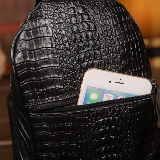Men Alligator Genuine Leather Anti-theft Multifunctional Crossbody Bag Chest Bag Sling Bag Men Alligator Genuine Leather Anti-theft Multifunctional Crossbody Bag Chest Bag Sling Bag
