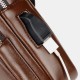 Men PU Leather USB Charging Waterproof Earphone Hole Business Crossbody Bag Chest Bag Sling Bag Men PU Leather USB Charging Waterproof Earphone Hole Business Crossbody Bag Chest Bag Sling Bag