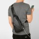 Men PU Leather USB Charging Waterproof Earphone Hole Business Crossbody Bag Chest Bag Sling Bag Men PU Leather USB Charging Waterproof Earphone Hole Business Crossbody Bag Chest Bag Sling Bag