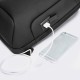 Men Oxford Cloth Multi-carry Casual Solid Color Business Shoulder Bag Chest Bag With USB Charging Men Oxford Cloth Multi-carry Casual Solid Color Business Shoulder Bag Chest Bag With USB Charging