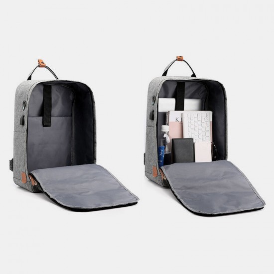 Men 3PCS USB Charging Earphone Hole 15.6 Inch Laptop Bag Multifunction Backpack Men 3PCS USB Charging Earphone Hole 15.6 Inch Laptop Bag Multifunction Backpack