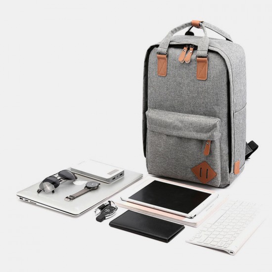 Men 3PCS USB Charging Earphone Hole 15.6 Inch Laptop Bag Multifunction Backpack Men 3PCS USB Charging Earphone Hole 15.6 Inch Laptop Bag Multifunction Backpack