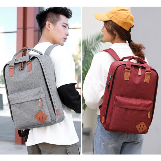 Men 3PCS USB Charging Earphone Hole 15.6 Inch Laptop Bag Multifunction Backpack Men 3PCS USB Charging Earphone Hole 15.6 Inch Laptop Bag Multifunction Backpack
