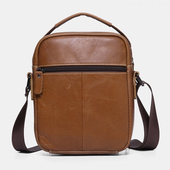 Bullcaptain Men Genuine Leather Multi-pocket Casual Crossbody Bag Shoulder Bag Bullcaptain Men Genuine Leather Multi-pocket Casual Crossbody Bag Shoulder Bag