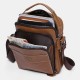 Bullcaptain Men Genuine Leather Multi-pocket Casual Crossbody Bag Shoulder Bag Bullcaptain Men Genuine Leather Multi-pocket Casual Crossbody Bag Shoulder Bag