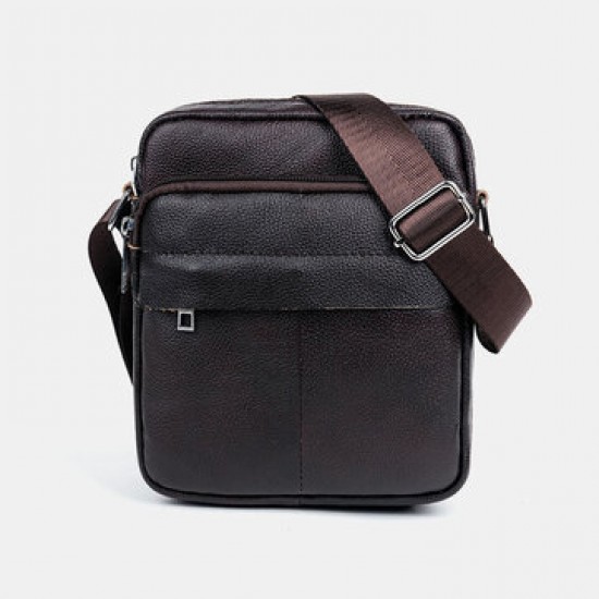 Bullcaptain Men Genuine Leather Multifunction Anti-theft Vintage Crossbody Bag Shoulder Bag Bullcaptain Men Genuine Leather Multifunction Anti-theft Vintage Crossbody Bag Shoulder Bag