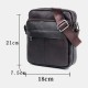 Bullcaptain Men Genuine Leather Multifunction Anti-theft Vintage Crossbody Bag Shoulder Bag Bullcaptain Men Genuine Leather Multifunction Anti-theft Vintage Crossbody Bag Shoulder Bag