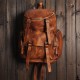 Men PU Leather Vintage Business Style Solid Color Multi-pocket 15 Inch Laptop Bag Travel Bag Backpack Men PU Leather Vintage Business Style Solid Color Multi-pocket 15 Inch Laptop Bag Travel Bag Backpack