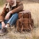 Men PU Leather Vintage Business Style Solid Color Multi-pocket 15 Inch Laptop Bag Travel Bag Backpack Men PU Leather Vintage Business Style Solid Color Multi-pocket 15 Inch Laptop Bag Travel Bag Backpack
