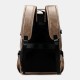 Men PU Leather USB Charging Business Casual Waterproof 14 Inch Laptop Bag Student School Bag Adjustable Backpack Men PU Leather USB Charging Business Casual Waterproof 14 Inch Laptop Bag Student School Bag Adjustable Backpack