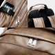 Men PU Leather USB Charging Business Casual Waterproof 14 Inch Laptop Bag Student School Bag Adjustable Backpack Men PU Leather USB Charging Business Casual Waterproof 14 Inch Laptop Bag Student School Bag Adjustable Backpack