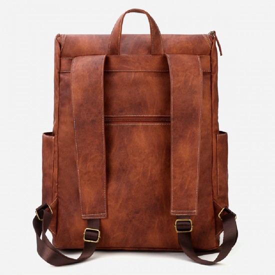 Men Vintage Multi-pocket Anti-theft 15.6 Inch Laptop Backpack Men Vintage Multi-pocket Anti-theft 15.6 Inch Laptop Backpack