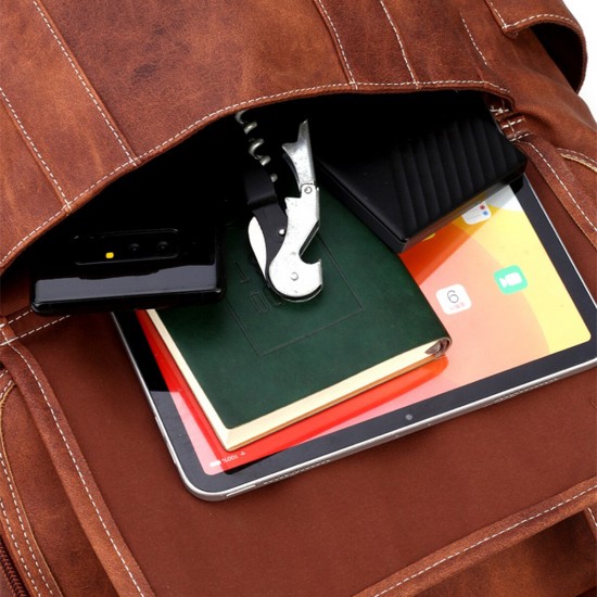 Men Vintage Multi-pocket Anti-theft 15.6 Inch Laptop Backpack Men Vintage Multi-pocket Anti-theft 15.6 Inch Laptop Backpack