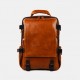 Men Faux Leather Large Capacity Casual Business Retro Fashion 13.3 Inch Laptop Bag Backpack Men Faux Leather Large Capacity Casual Business Retro Fashion 13.3 Inch Laptop Bag Backpack