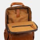 Men Faux Leather Large Capacity Casual Business Retro Fashion 13.3 Inch Laptop Bag Backpack Men Faux Leather Large Capacity Casual Business Retro Fashion 13.3 Inch Laptop Bag Backpack