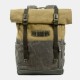 Men Genuine Leather Cowhide and Canvas Patchwork Outdoor Waterproof Anti-theft Hiking 14 Inch Laptop Backpack Men Genuine Leather Cowhide and Canvas Patchwork Outdoor Waterproof Anti-theft Hiking 14 Inch Laptop Backpack
