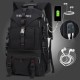 Men Large Capacity Outdoor Waterproof USB Charging Multi-pocket 14 Inch Laptop Bag Travel Climbing Backpack Men Large Capacity Outdoor Waterproof USB Charging Multi-pocket 14 Inch Laptop Bag Travel Climbing Backpack
