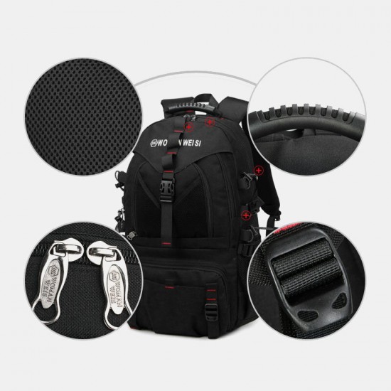 Men Large Capacity Outdoor Waterproof USB Charging Multi-pocket 14 Inch Laptop Bag Travel Climbing Backpack Men Large Capacity Outdoor Waterproof USB Charging Multi-pocket 14 Inch Laptop Bag Travel Climbing Backpack