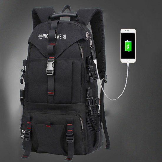 Men Large Capacity Outdoor Waterproof USB Charging Multi-pocket 14 Inch Laptop Bag Travel Climbing Backpack Men Large Capacity Outdoor Waterproof USB Charging Multi-pocket 14 Inch Laptop Bag Travel Climbing Backpack