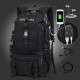 Men Large Capacity Outdoor Waterproof USB Charging Multi-pocket 14 Inch Laptop Bag Travel Climbing Backpack Men Large Capacity Outdoor Waterproof USB Charging Multi-pocket 14 Inch Laptop Bag Travel Climbing Backpack