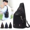 Men Nylon Waterproof Fashion Casual Outdoor Chest Bag Crossbody Bag