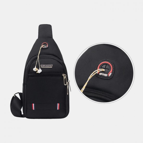 Men Nylon Waterproof Fashion Casual Outdoor Chest Bag Crossbody Bag Men Nylon Waterproof Fashion Casual Outdoor Chest Bag Crossbody Bag