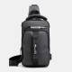Men Nylon USB Charging Casual Outdoor Brief Chest Bag Shoulder Bag Backpack Men Nylon USB Charging Casual Outdoor Brief Chest Bag Shoulder Bag Backpack