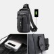 Men Nylon USB Charging Casual Outdoor Brief Chest Bag Shoulder Bag Backpack Men Nylon USB Charging Casual Outdoor Brief Chest Bag Shoulder Bag Backpack