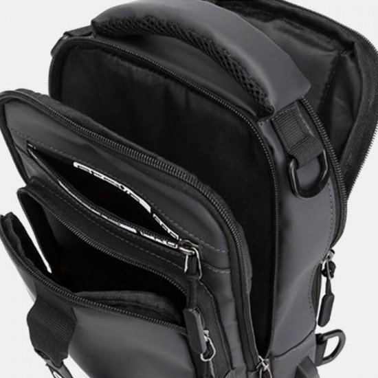 Men Nylon USB Charging Casual Outdoor Brief Chest Bag Shoulder Bag Backpack Men Nylon USB Charging Casual Outdoor Brief Chest Bag Shoulder Bag Backpack
