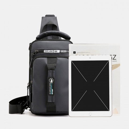 Men Nylon USB Charging Casual Outdoor Brief Chest Bag Shoulder Bag Backpack Men Nylon USB Charging Casual Outdoor Brief Chest Bag Shoulder Bag Backpack