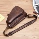 Men Genuine Leather Cowhide Triangle Shape Fashion Retro Business Shoulder Bag Chest Bag Men Genuine Leather Cowhide Triangle Shape Fashion Retro Business Shoulder Bag Chest Bag