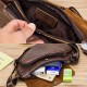 Men Genuine Leather Cowhide Triangle Shape Fashion Retro Business Shoulder Bag Chest Bag Men Genuine Leather Cowhide Triangle Shape Fashion Retro Business Shoulder Bag Chest Bag