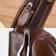 Men Genuine Leather Cowhide Triangle Shape Fashion Retro Business Shoulder Bag Chest Bag Men Genuine Leather Cowhide Triangle Shape Fashion Retro Business Shoulder Bag Chest Bag