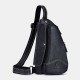 Men Genuine Leather Cowhide Triangle Shape Fashion Retro Business Shoulder Bag Chest Bag Men Genuine Leather Cowhide Triangle Shape Fashion Retro Business Shoulder Bag Chest Bag