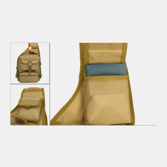 Men Nylon Tactical Camouflage Riding Camping Sport Outdoor Shoulder Bag Chest Bag Men Nylon Tactical Camouflage Riding Camping Sport Outdoor Shoulder Bag Chest Bag