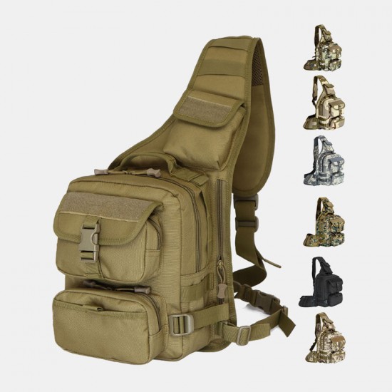 Men Nylon Tactical Camouflage Riding Camping Sport Outdoor Shoulder Bag Chest Bag Men Nylon Tactical Camouflage Riding Camping Sport Outdoor Shoulder Bag Chest Bag