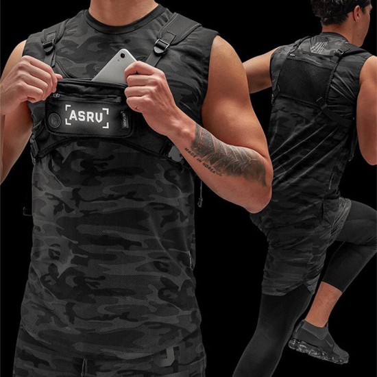 Unisex Oxford Cloth Camouflage Tactical Waterproof Reflective Multi-pocket Outdoor Climbing Vest Bag Backpack Unisex Oxford Cloth Camouflage Tactical Waterproof Reflective Multi-pocket Outdoor Climbing Vest Bag Backpack