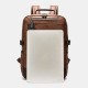 Men Faux Leather Large Capacity 16 Inch Laptop Bag School Bag Travel Backpack Men Faux Leather Large Capacity 16 Inch Laptop Bag School Bag Travel Backpack
