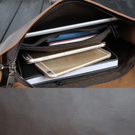 Men Faux Leather Retro Business Clutch Bag Casual Shoulder Bag Crossbody Bag Men Faux Leather Retro Business Clutch Bag Casual Shoulder Bag Crossbody Bag