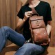 Men Genuine Leather Cowhide Retro Fashion Chest Bag Crossbody Bag Sling Bag Men Genuine Leather Cowhide Retro Fashion Chest Bag Crossbody Bag Sling Bag